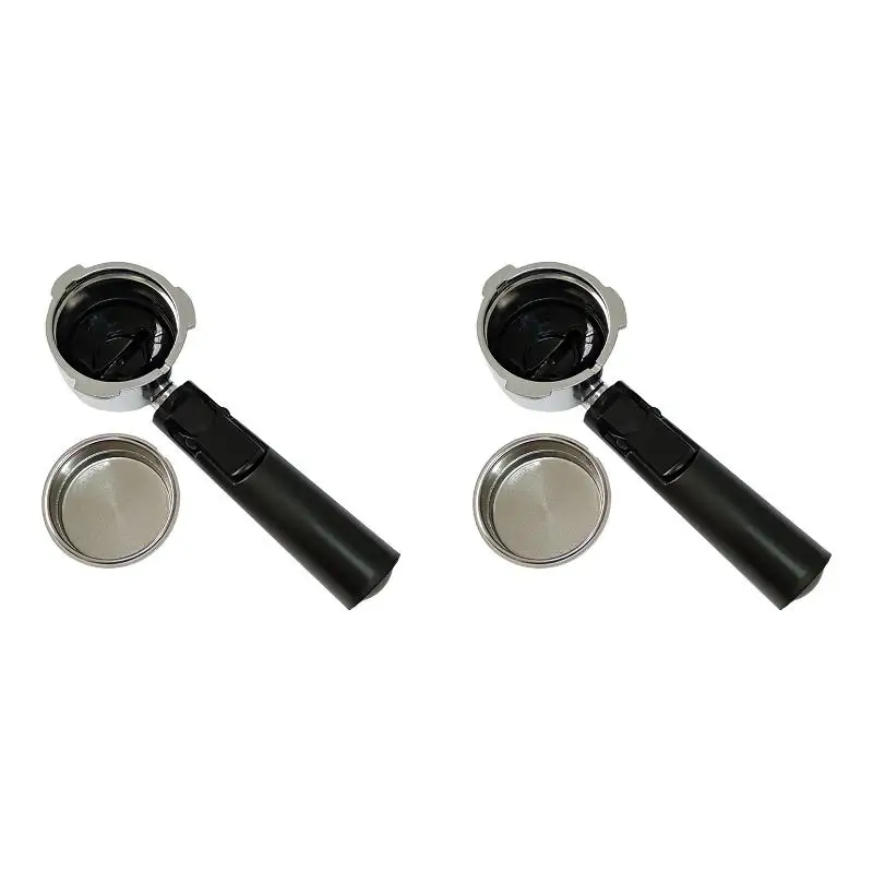 2PackX(51Mm Bottomless Coffee Reusable Filters Portafilter for Homix Holder 60Mm 15-20Bar for Espresso Coffee Maker Parts)
