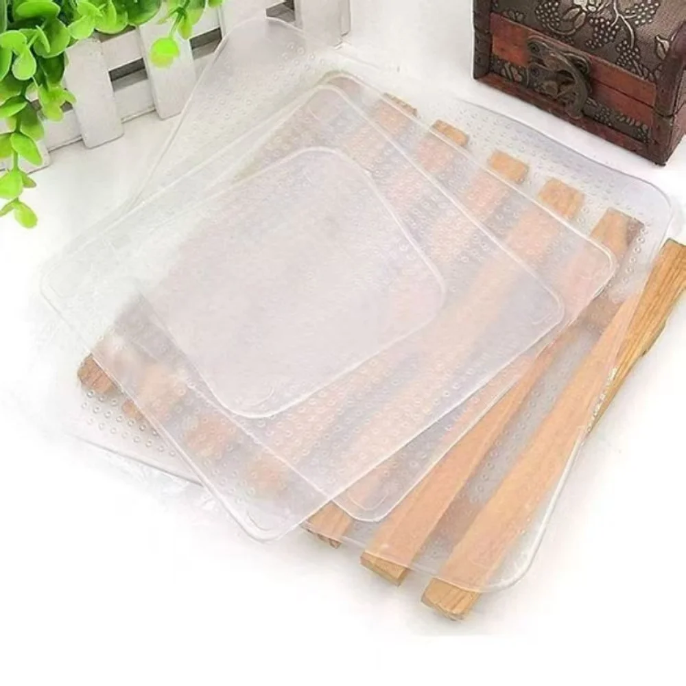 4Pcs/set Reusable Silicone Wrap Seal Food Fresh Keeping Wrap Lid Cover Stretch Vacuum Food Wrap Bowl Cover Home Kitchen Tools