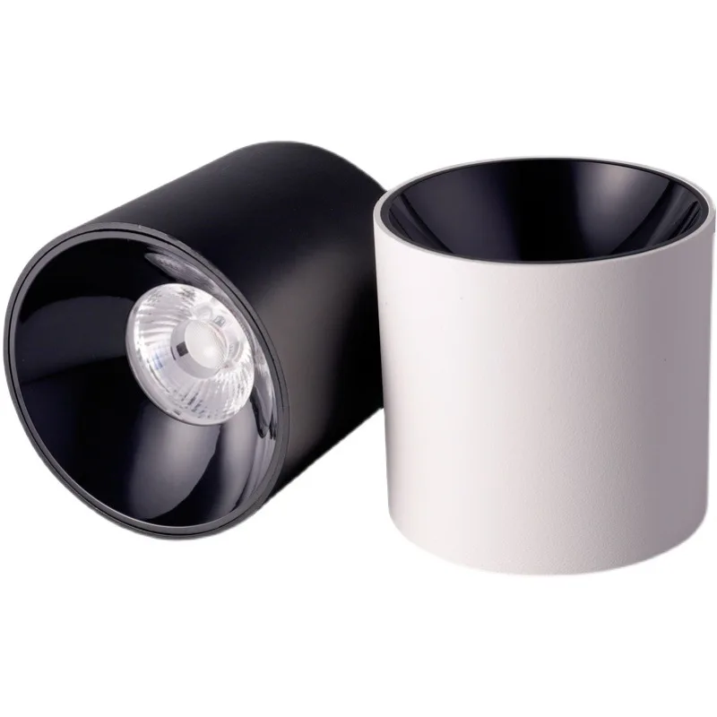 

12W 18W 25W 30W 35W Anti Glare Round Ceiling Surface Mounted Cylinder LED Downlight COB Spot Lights Downlights