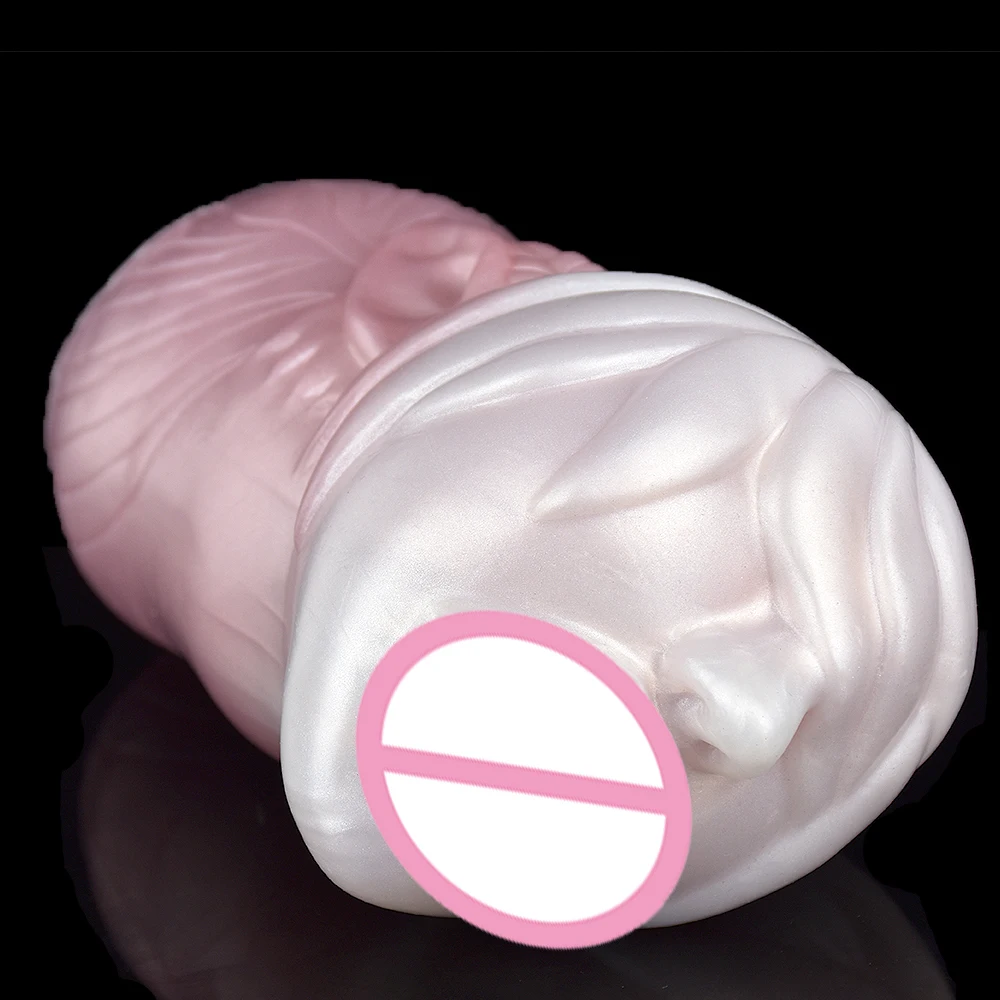 GEEBA Ship from U.S. Warehouse Masturbator Male Silicone Penis Stroker Cup Realistic Vaginal Masturbation Sleeve Sex Toy For Men
