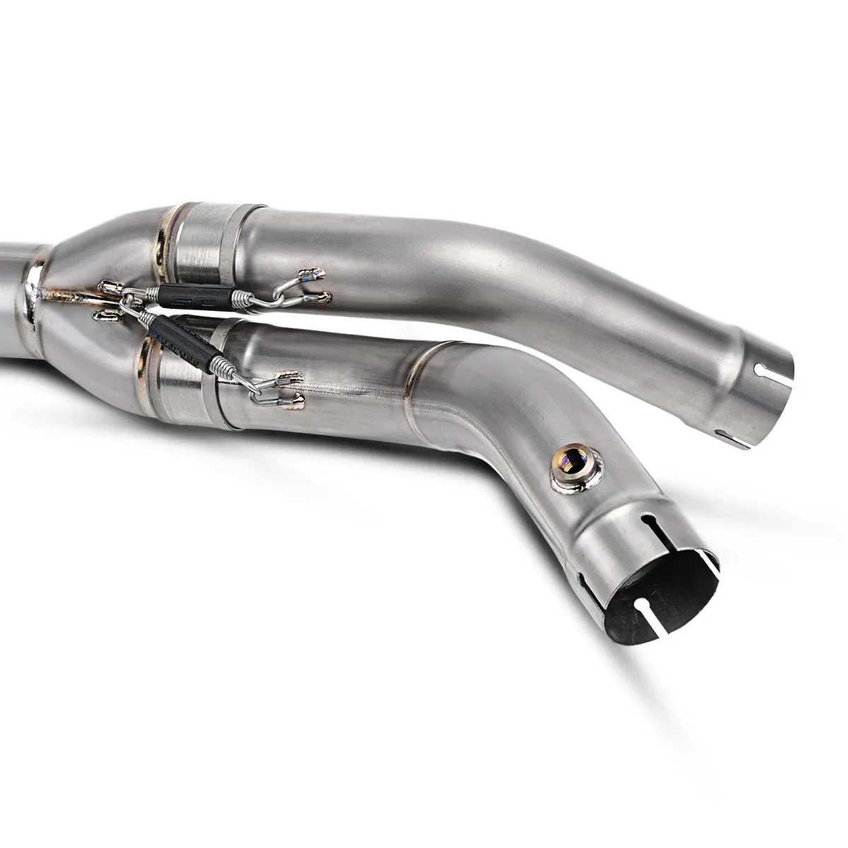 FOR SC-Style Titanium Slip-On Exhaust Muffler for Yamaha YZF R1 R1M 2015-2024 Direct Bolt-On OEM Mount Performance Motorcycle