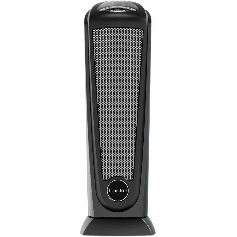 Best seller Lasko 1500W Oscillating Ceramic Tower Electric Space Heater with Remote, CT22410, Black