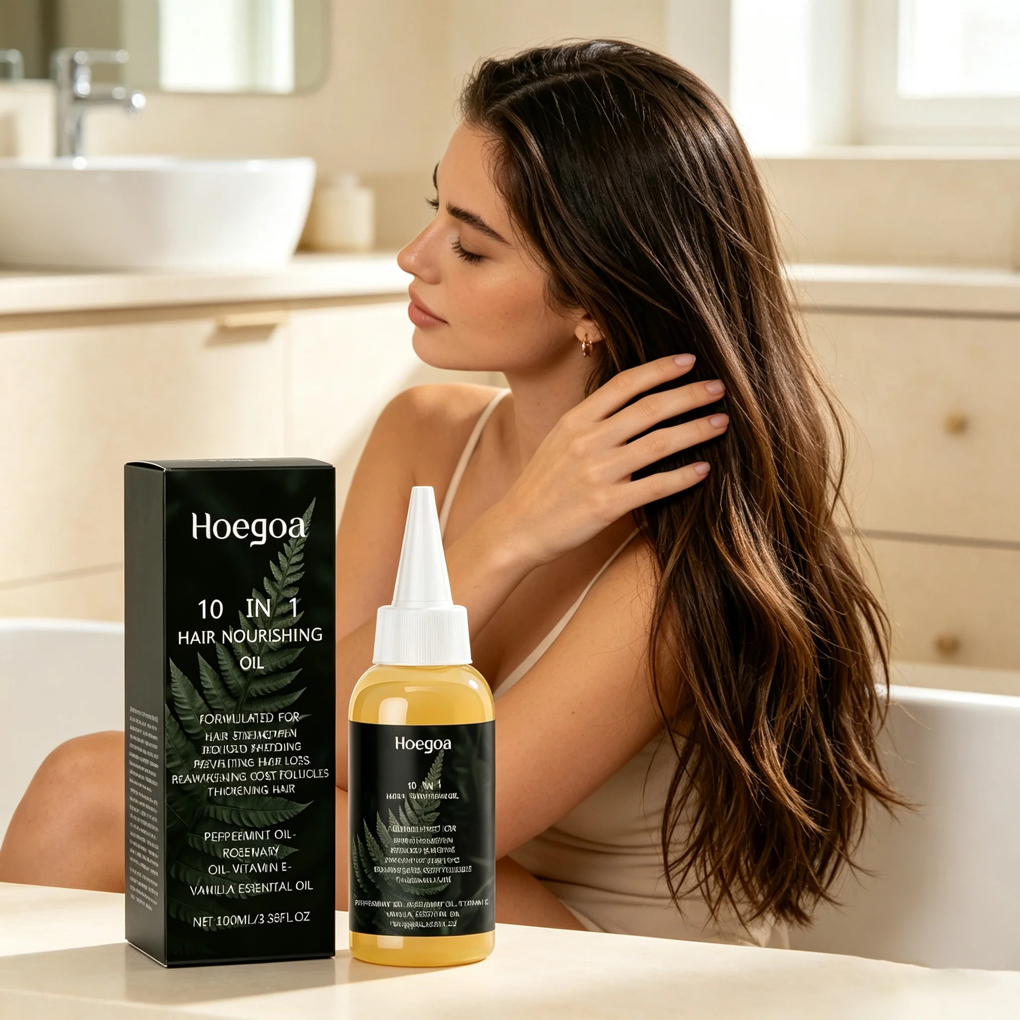 Rosemary Hair Essential Oil Strengthen Follicle Promote Hairs Regrowth Repair Damaged Dryness Nourish Scalp Anti Hair Loss Serum