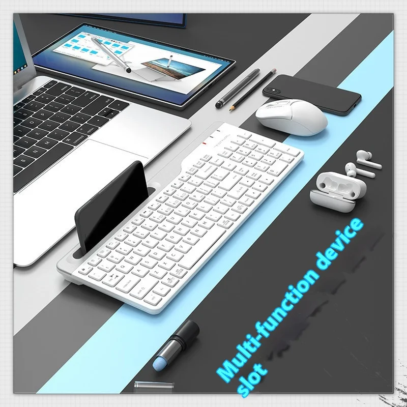 A4TECH FBK25 Wireless Bluetooth Keyboard For Tablet Phone Laptop 103 Key Dual-mode Waterproof Mute Keyboard For Mac Ios Android