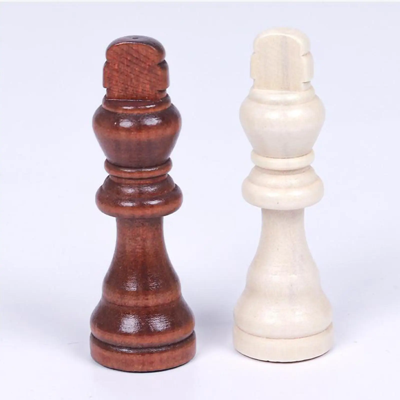 32Pcs/Set Wooden Chess Pieces International Chess Piece Parent Child Interaction Toy Replacement Casual Toy Puzzle Game Access