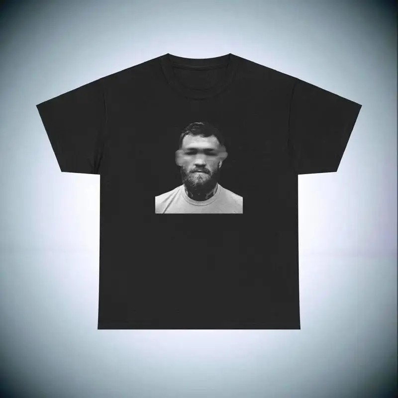 Модная хлопковая футболка из плотного хлопка Conor McGregor Mugshot