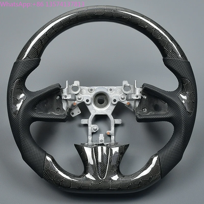 

Be Customized Carbon Fiber Steeling Wheel for Infiniti Q50 Q50L 2014-2017 Q60 Q30 QX30 Black Perforated Leather
