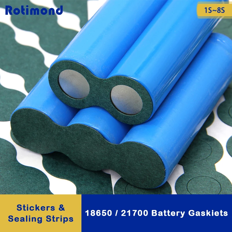 

Battery Insulation Gasket 18650 21700 Li-ion Pack 25~1000pcs 1S-8S Cell Barley Adhesive Paper Glue Fish Electrode Insulated Pads