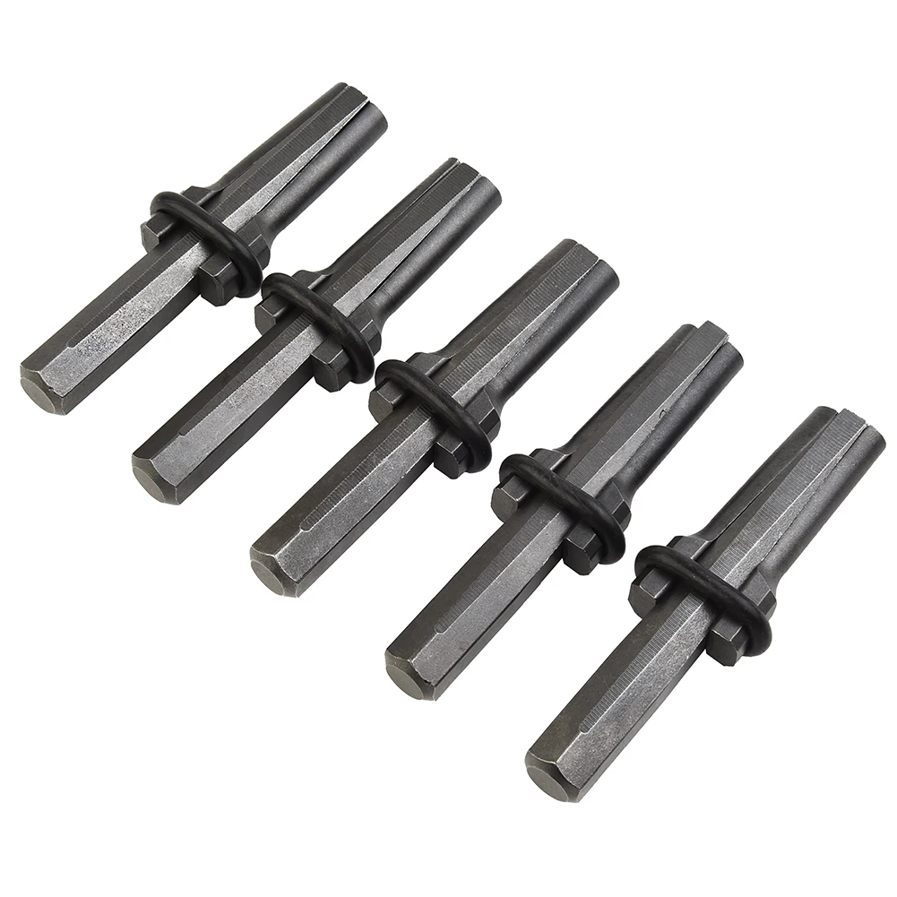 

5pcs 9/16inch Chisels Plug Wedges And Feather Shims Stone Splitter For Hard Stone Rock Granite Concrete Splitting Hand Tool