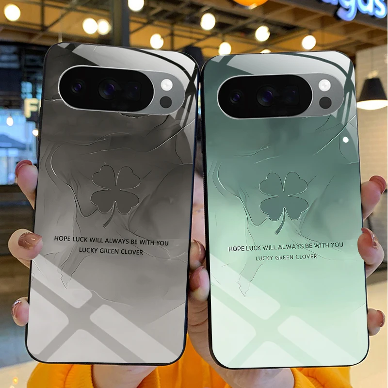 Twarde szkło hartowane na telefon Google Pixel 10 Pro XL Pixel 9, etui ochronne, wzór kwiatowy, tylna obudowa, fundas