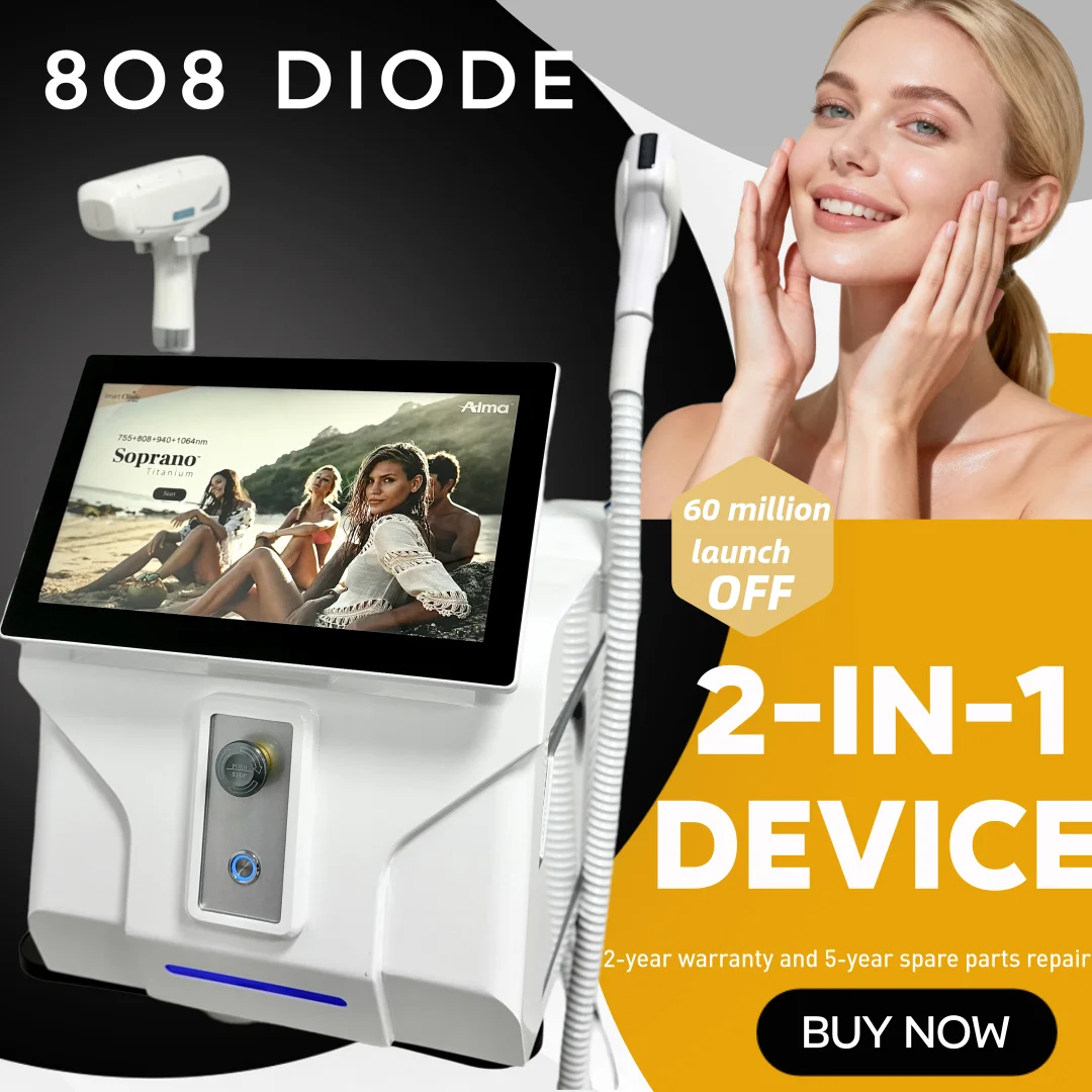 

Диодный лазер Soprano Picotech 2-в-1 для удаления волос и татуировок, профессиональный косметологический аппарат с технологией Ice Titanium