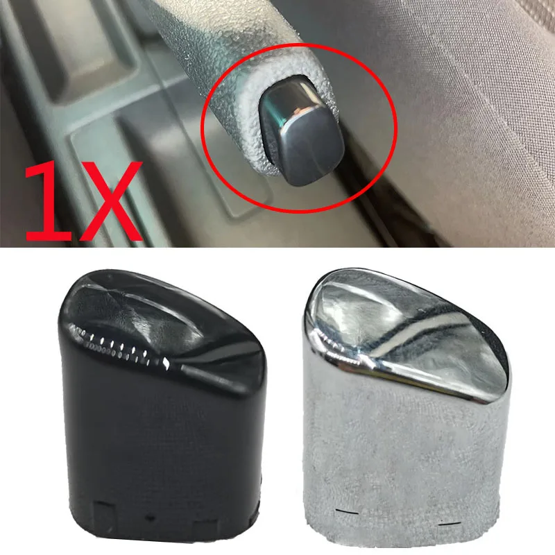 Car Interior Hand Brake Button Trim Cover Chrome Handbrake Lever Parking Button Cap Silver For Vw For Polo Cross 6RD711333A