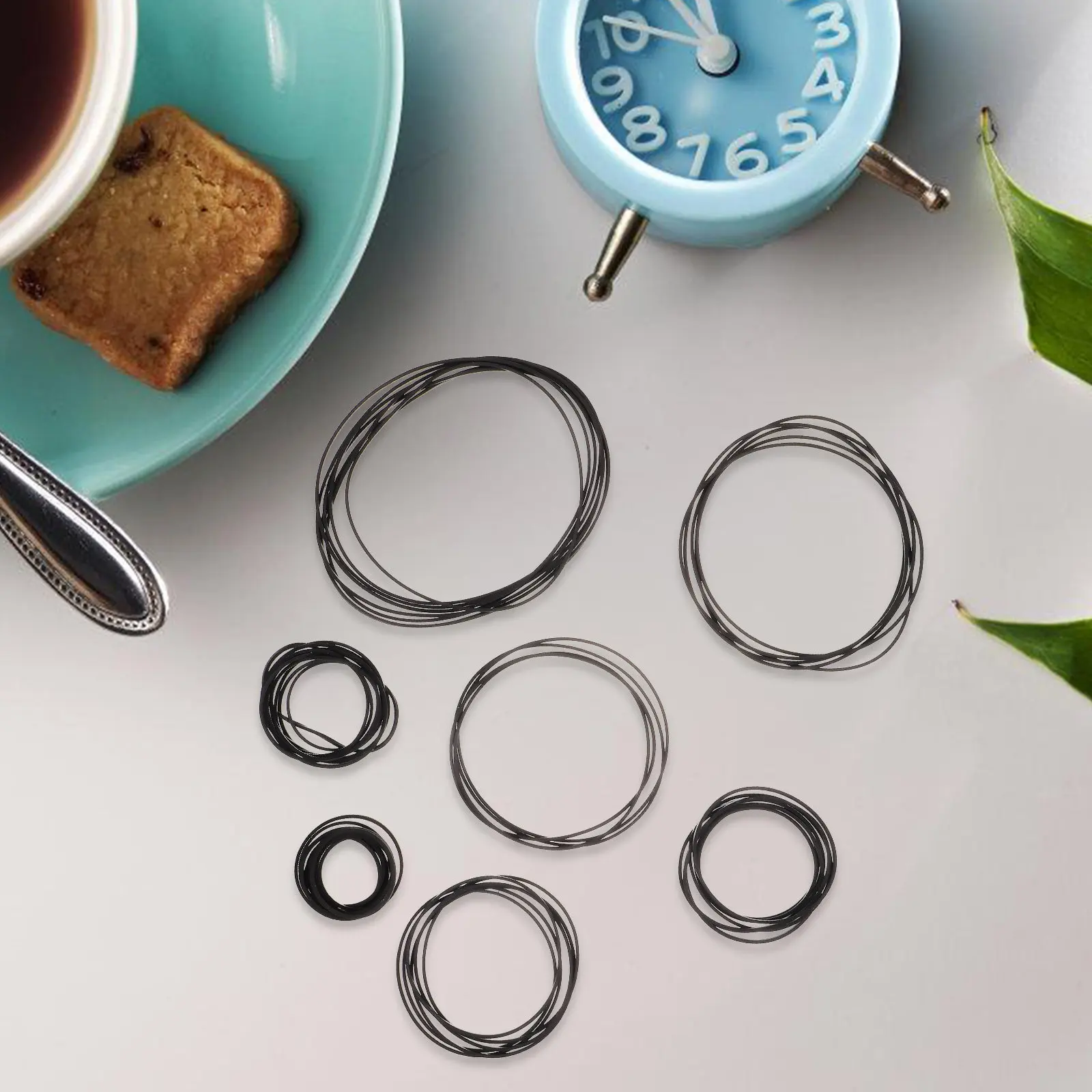 50Pcs Square Cassette Recorder Belts Rubber Tape Recorder Belts for Repair Maintenance Professional Stable Non Deforming Smooth