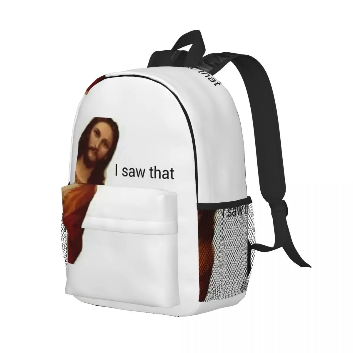Jesus Saw That Backpack Student Boys Girls BookBag Men Women School Bag Computer Shoulder Bags