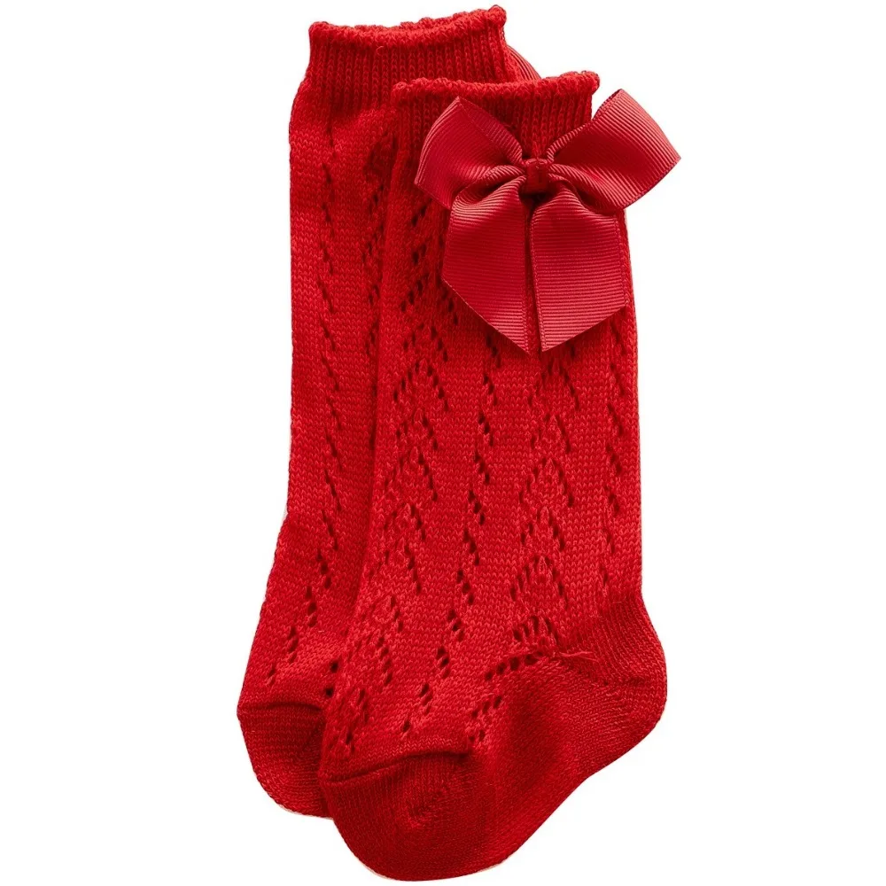 

New Cute Calf Socks Lace Mesh Y2K Pile Socks Bowknot Breathable Hosiery Toddlers