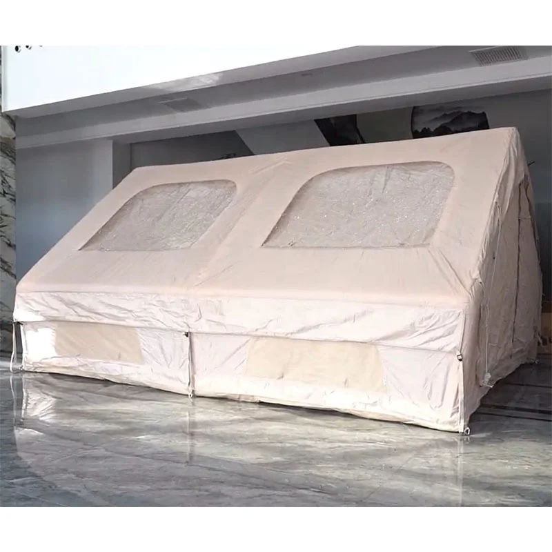 خيمة خفيفة الوزن محمولة أكسفورد خيمة هوائية مقاومة للماء للتخييم والسفر خيمة تخييم قابلة للنفخ في الهواء الطلق