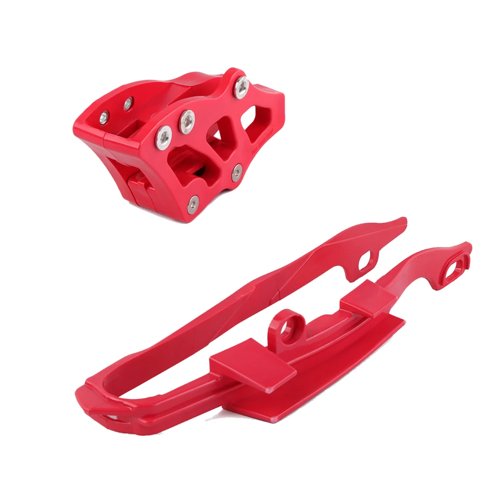 For Honda CR CRF 125 250 450 CR125 CRF250R CRF450R Motorcycle Plastic Chain Slider Swingarm Guide And Guide Guard Protection Set