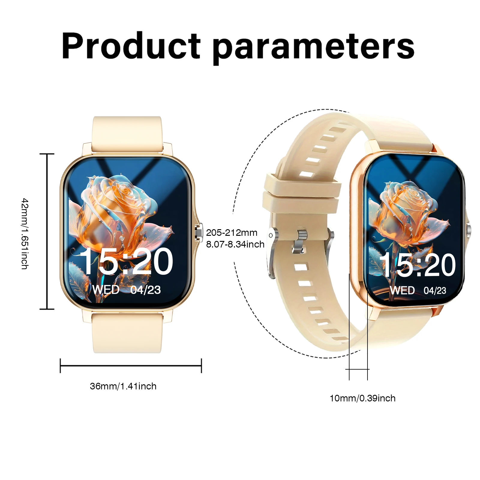 Smartwatch (responte/fazer chamadas), para mulheres e homens, display HD unissex, pedômetro rastreador de atividade fitness, relógios inteligentes