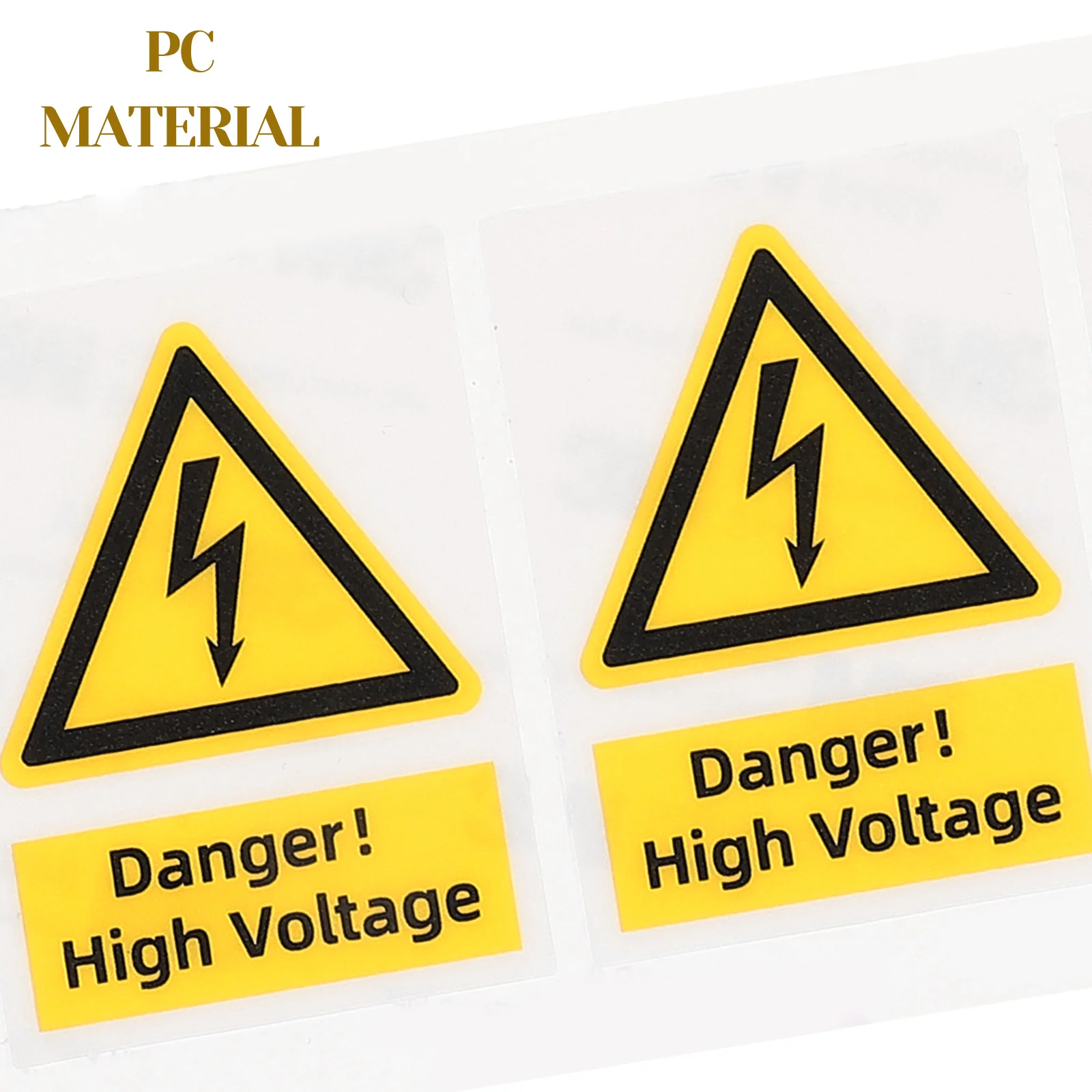 5 Pcs Car Decals Equipment Safety High Voltage Warning Label Stickers Electric Panel Labels Caution Electrical