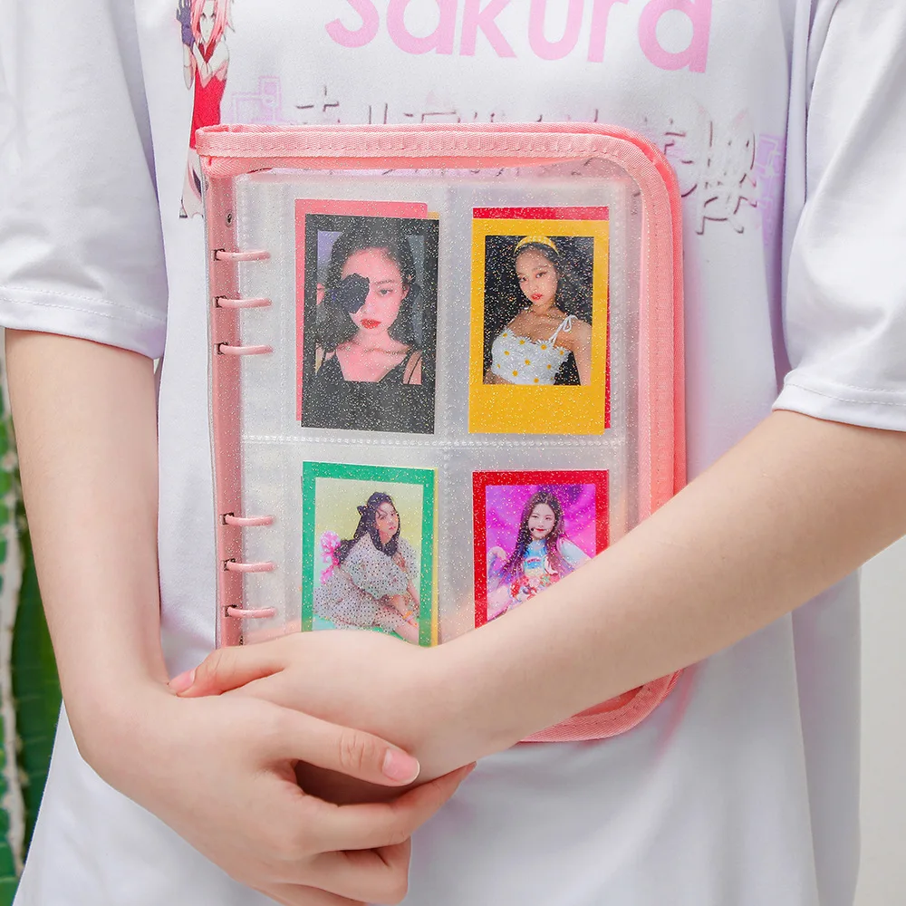 ZK20 Kpop Photocard Binder with Zipper, Photo Card Album, Scrapbook, Photo Album, Journal, Notebook Card, A5