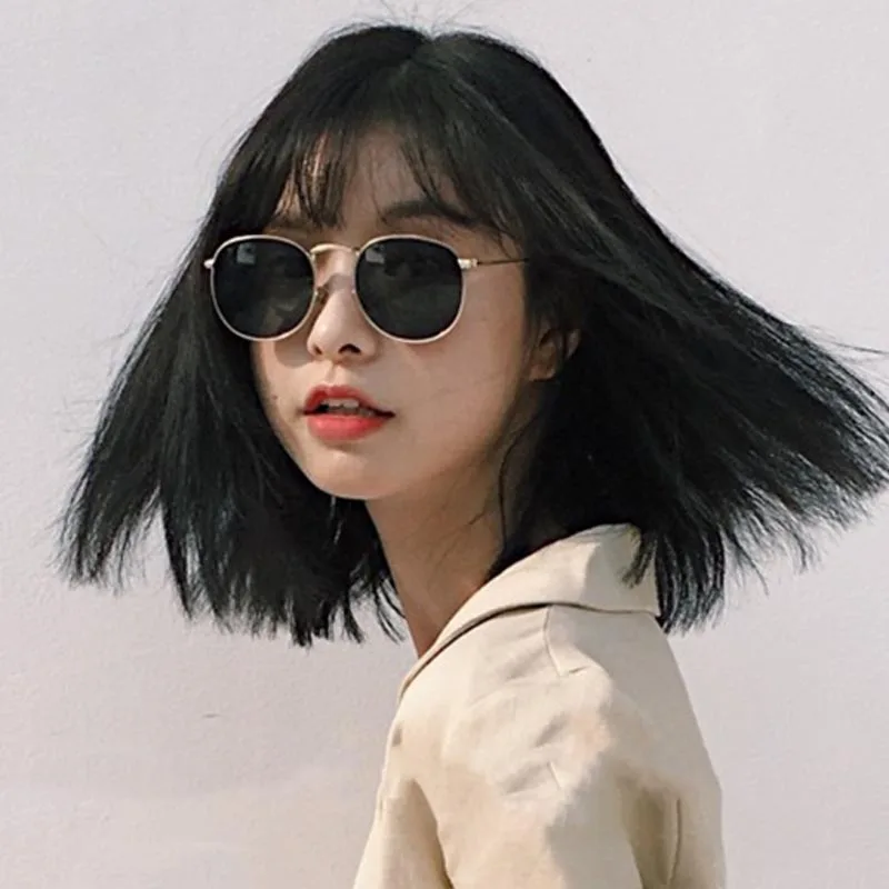 

Стильные круглые солнцезащитные очки из металла для женщин и мужчин, модные люксовые очки для бассейна, вечеринок и путешествий