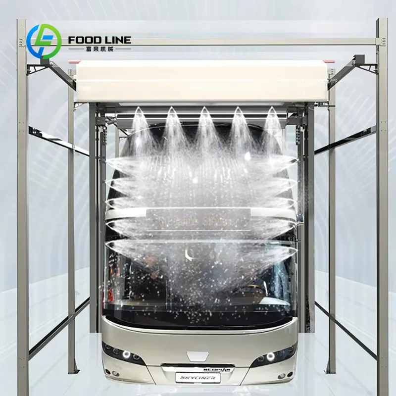 Customized 360 touchless car wash machine car wash equipment heavy duty cleaning for truck lorry transportation depots
