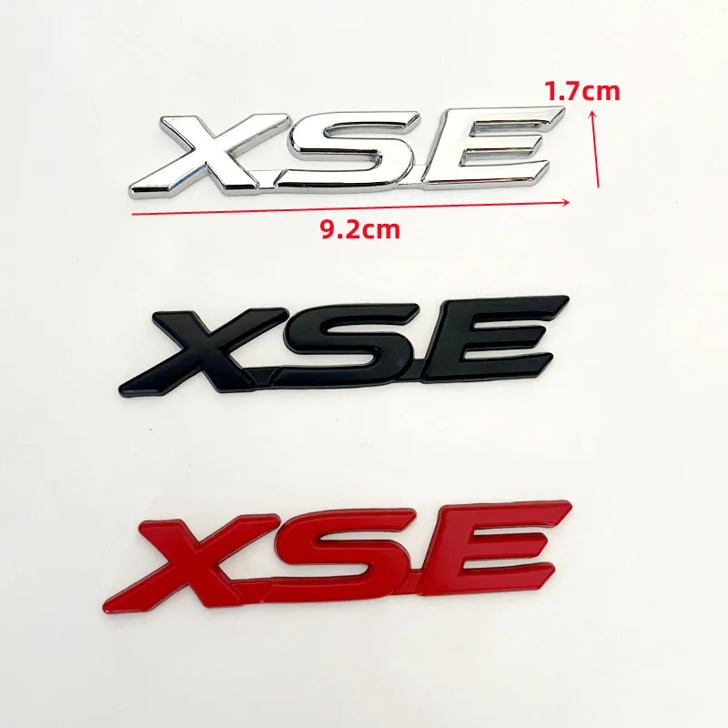 3D Metal SE XSE Logo Rear Trunk Emblem Badge Decals Sticker For Toyota Camry Sienna Highlander Corolla Car Styling Accessories - view 2