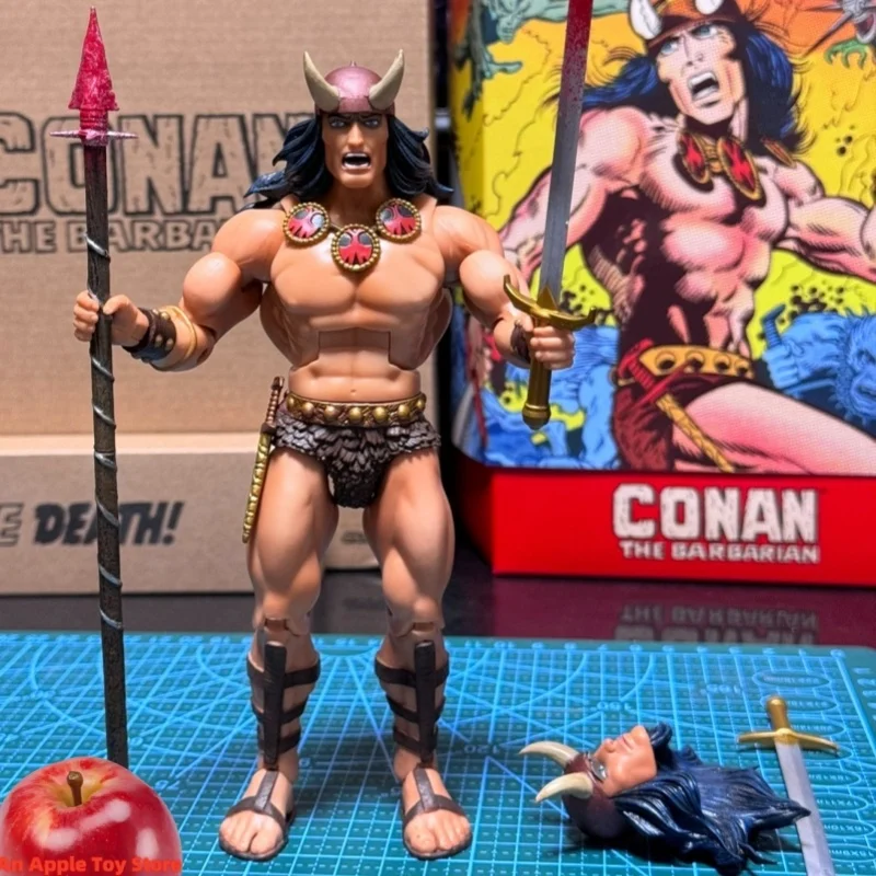 

Super7 Ultimates Conan The Action Figure by Barbarian Comic Book Version Bonus Weapons art Collectible Figurines