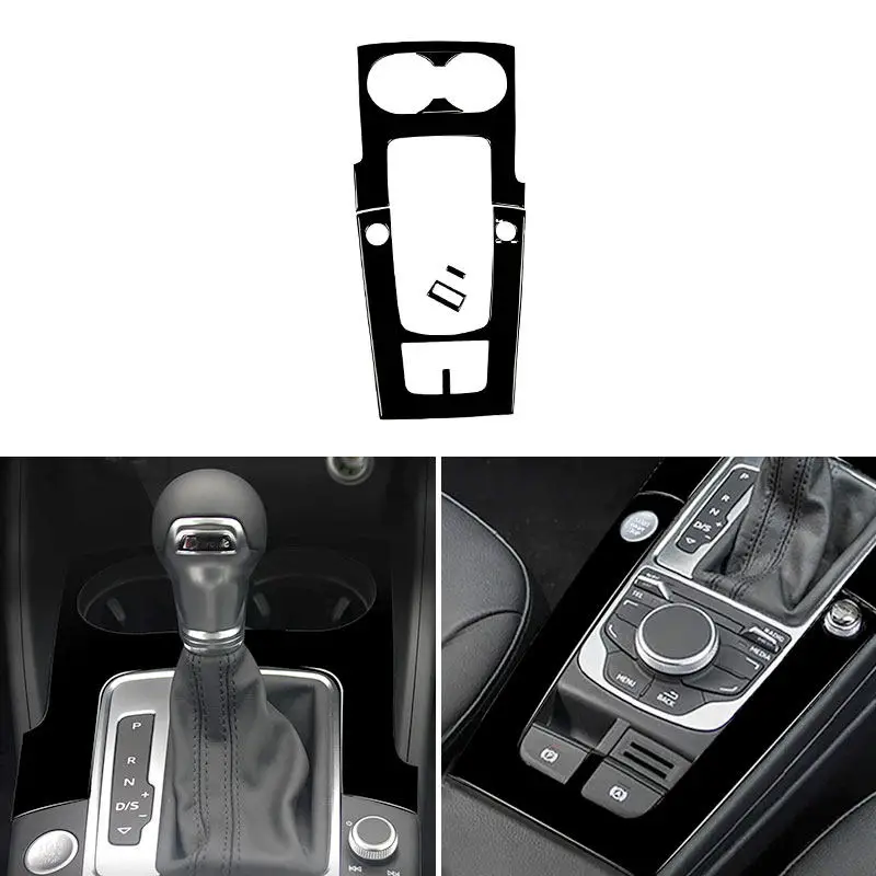 

LHD 3pcs Car Interior Central Control Water Cup Panel Cover Trim For Audi A3 S3 RS3 8V 2013 2014 2015 2016 2017 2018 2019