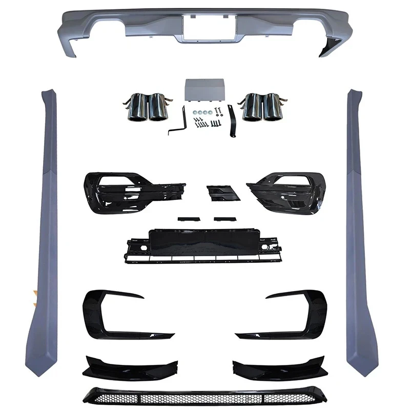 

Premium Car Accessories Hot Selling Front Bumper Grille With Support Fog Body Kit Durable