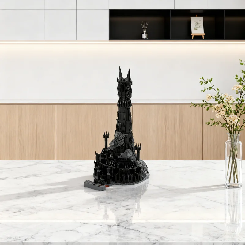 

13828 деталей MOC LOTR Барад-Дур Хоббит Властелин колец Конструктор-модель Креативный подарок DIY Декор для демонстрации Премиум-класс для взрослых и детей на рабочий стол