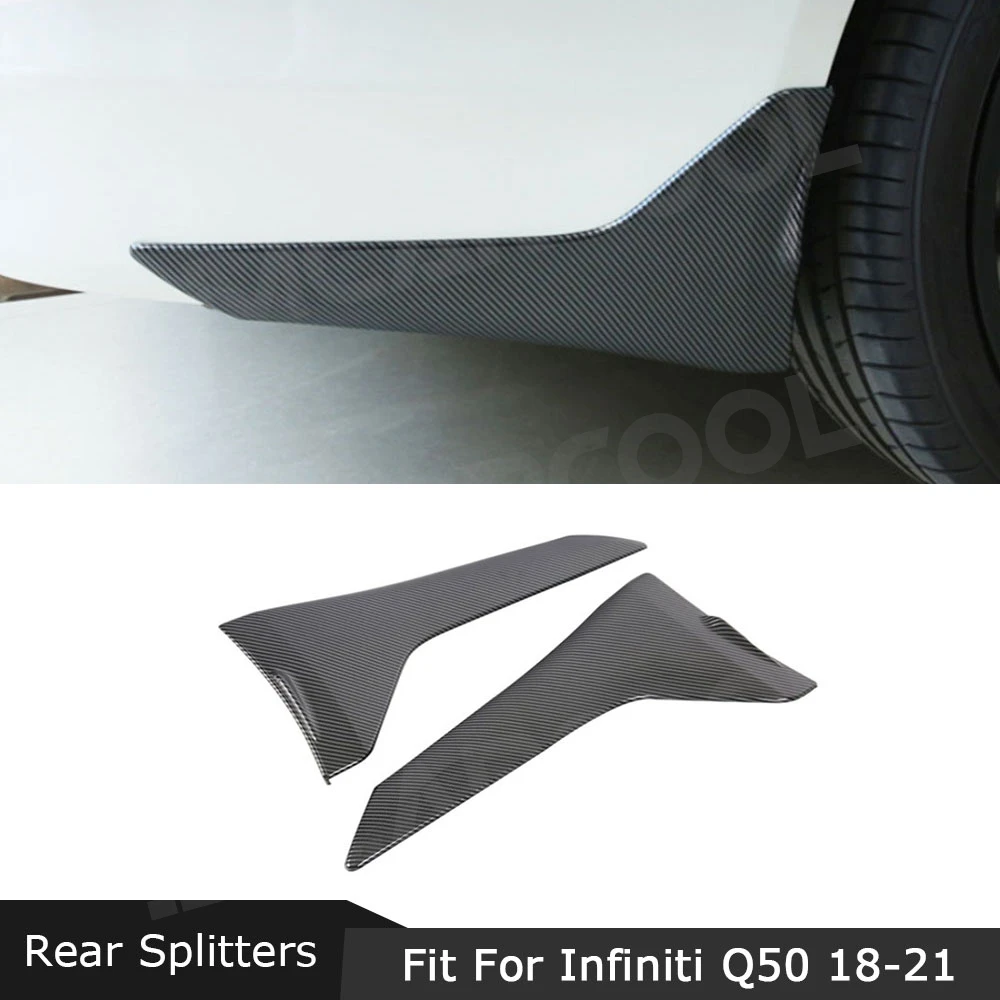 

JMCARCOOL задний бампер из углеродного волокна, брызговики для Infiniti Q50 Base Sport 2018 2019 2020 2021, крышка PP Primer