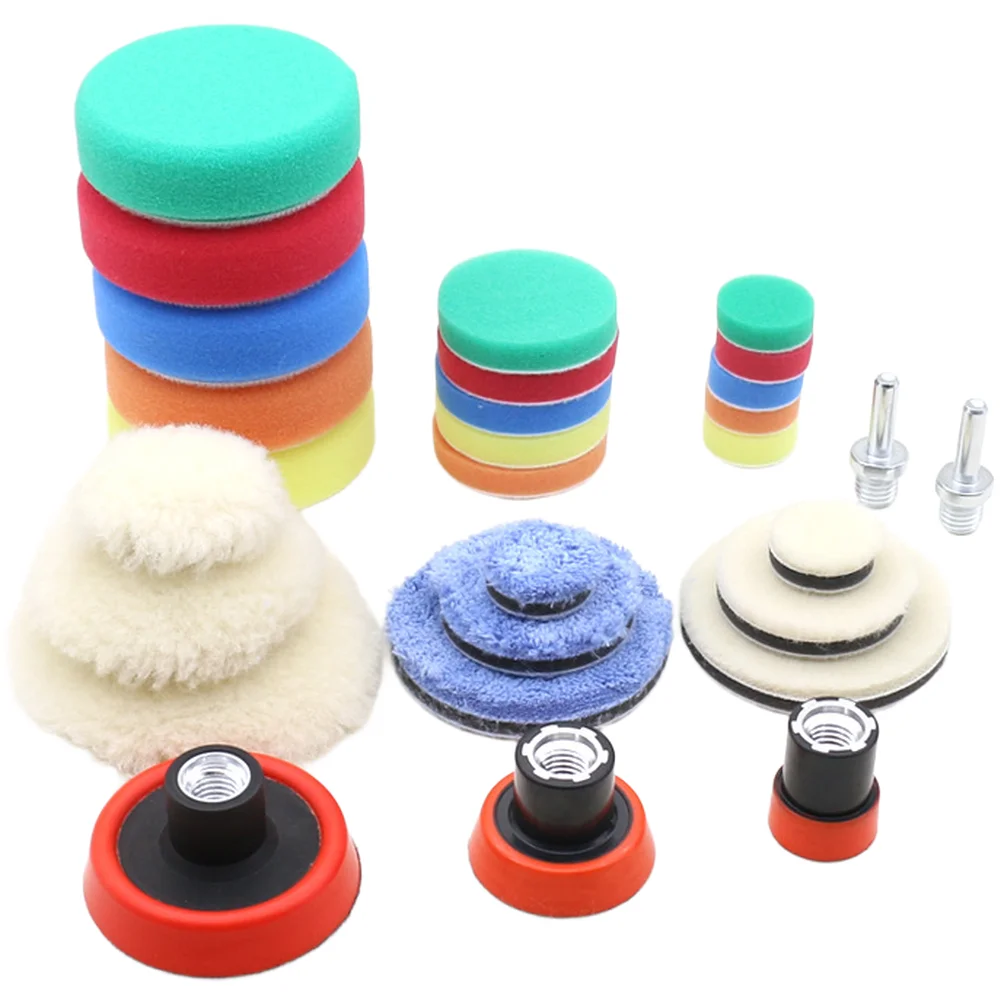 

Многокомпонентный набор из 29 предметов для полировки M14 с губкой и шерстью для подготовки поверхности и придания блеска транспортным средствам