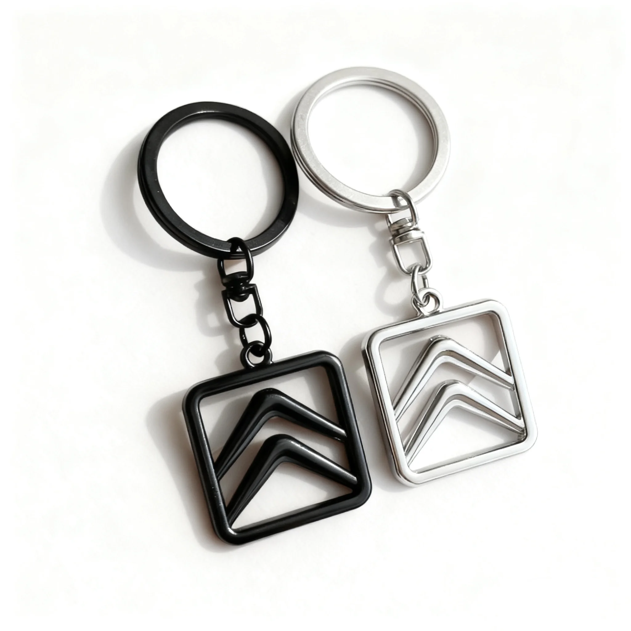 1pcs Car Styling Badge Metal Keychain Key Ring Accessories For Citroen C2 C3 C4 C5 X7 Berlingo Xsara C8 C4L DS3 Picasso C-ELYSEE