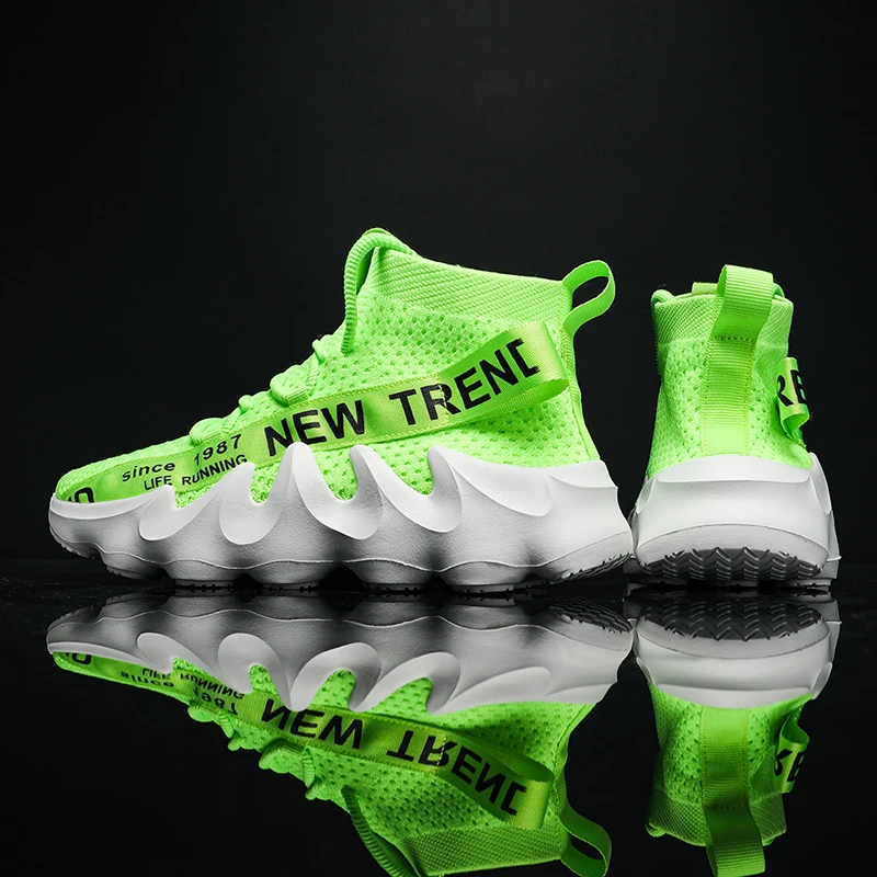 Zapatillas informales de verano de alta calidad Unisex, zapatos transpirables gruesos para correr al aire libre para hombres, Zapatillas antideslizantes de suela gruesa para mujeres, nuevo Color