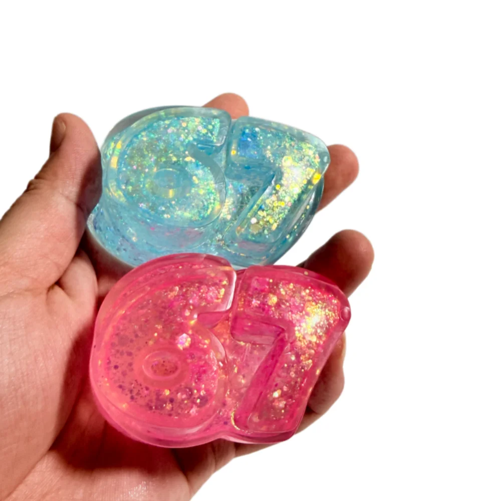 Stressabbau-Spielzeug Blind Box Squishy Six Seven Fidget Toy – Heiße Internet-Trendwörter des Hits 67 Squeeze Toy – Weihnachtsgeschenk – Detail 1