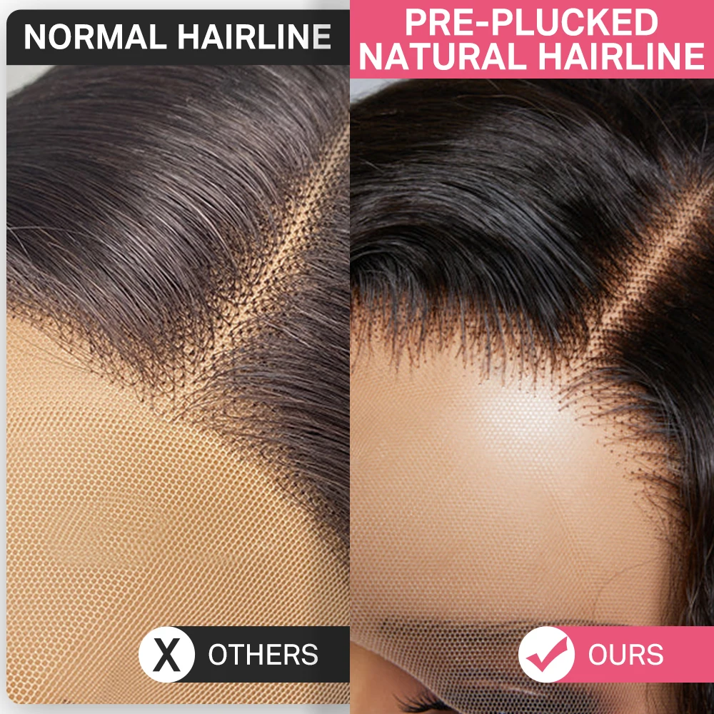 220 الكثافة الجسم موجة الدانتيل الجبهة الباروكات شعر الإنسان شفافة الدانتيل الباروكات الأمامية للنساء 13x6 13x4 خصلات الشعر المستعار الإنسان #5