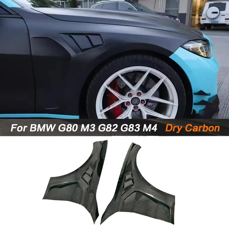 

Dry Carbon Fiber Front Fenders for BMW G80 M3 G82 G83 M4 2021+ Front Vent Fender Trim Replacement Car Accessories