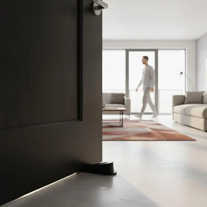 Non-Slip Rubber Base Door Stopper Heavy Duty 1Pcs Wedge Door Stop for Wall Protector Home Use