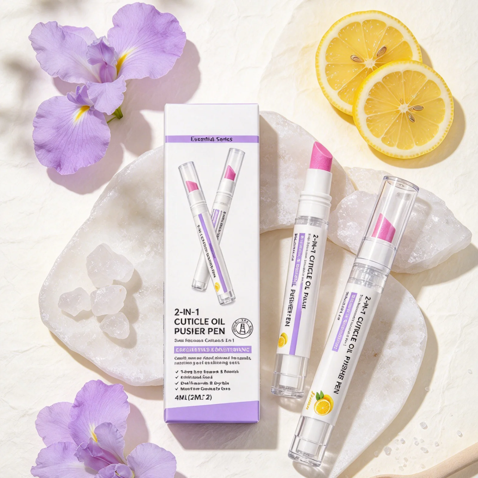Cuticle Pusher Pen Deeply Nourishing Soothe Dry Skin Soft Smoothing Exfoliate Dead Skin Moisturizing Gentle Nail Cuticle Remover