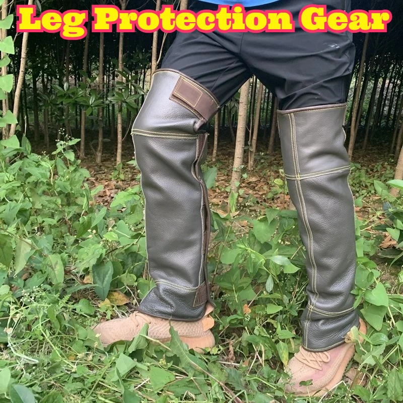 Anti Bite Anti Snake Anti Thorn Leg Guards Outdoor Hiking Jungle Fishing Sturdy Protective Shin Guards Wear Resistant Coverage
