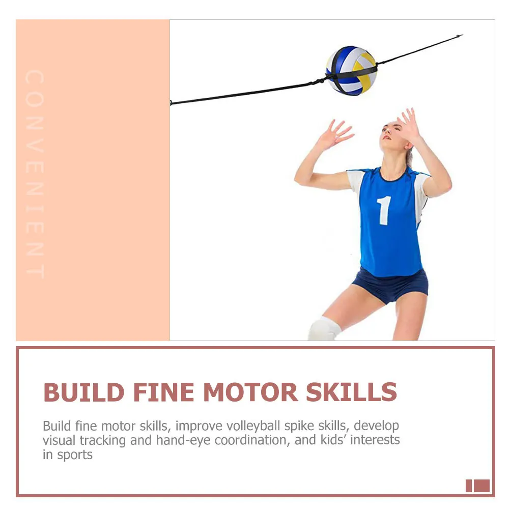 

Volleyball Spike Trainer Premium Durable Volleyball Practice Strap for Kids Indoor Outdoor Games Motor Skills Coordination