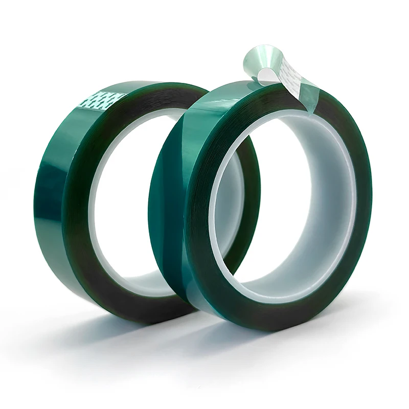 

Зеленая лента из ПЭТ-пленки 66 м/рулон, устойчивая к высоким температурам изоляционная защита для пайки печатных плат, покрытие SMT, ширина 3-200 мм