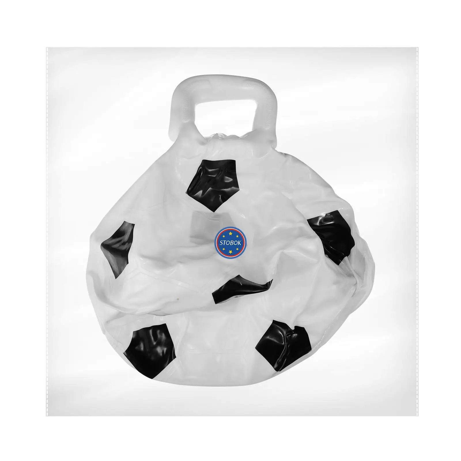 Engrossado premium pvc futebol em forma de bola saltando brinquedo para bola de equitação inflável lidar com 45cm festa de playground