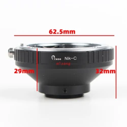 AI-C Adapter ring for Nikon AI F nik mount lens to C Mount 16mm CCTV Film cinema camera NIKon-C