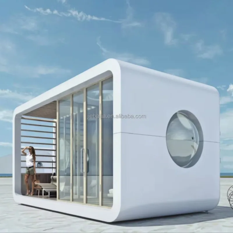 Villa de aço com 2 quartos, villa ou hotel, apartamento, quarto, villa contêiner