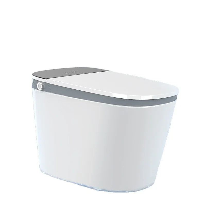 

Modern Square Ceramic Smart Toilet Auto Open Sensor Flush Self-Cleaning One Piece Bathroom Ware Floor Mounted WC