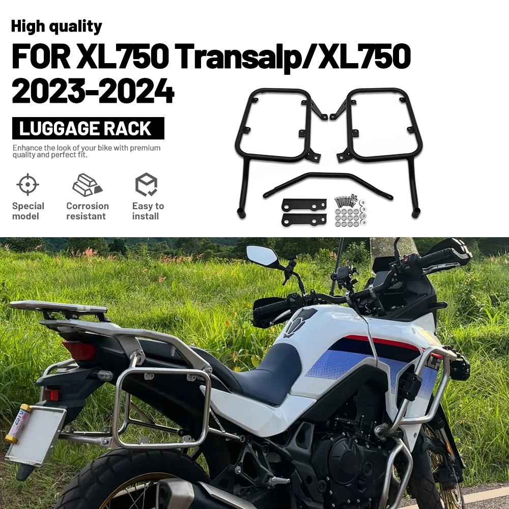 Motorbike For Holder XL750 Transalp XL750 2023-2024 Motorcycle Side Case Luggage Rack Bracket Kit Side Box Bag Pannier Trunk