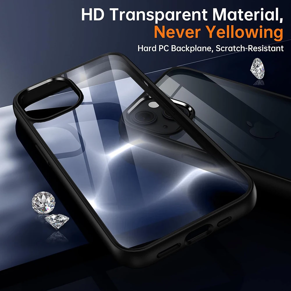Shockproof Silicone Lanyard Cord Phone Case For iPhone 11 12 13 14 15 Pro Max XS XR 8 7 6 Plus Transparent Protection Back Cover