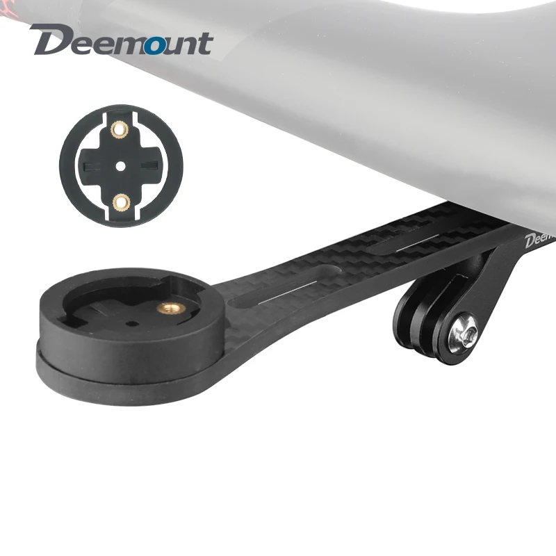 

Bicycle Carbon Fiber Computer Bracket W/ Aluminum Alloy Sports Camera Adaptor Road Bike Speedometer Headlight Mount Stand Holder
